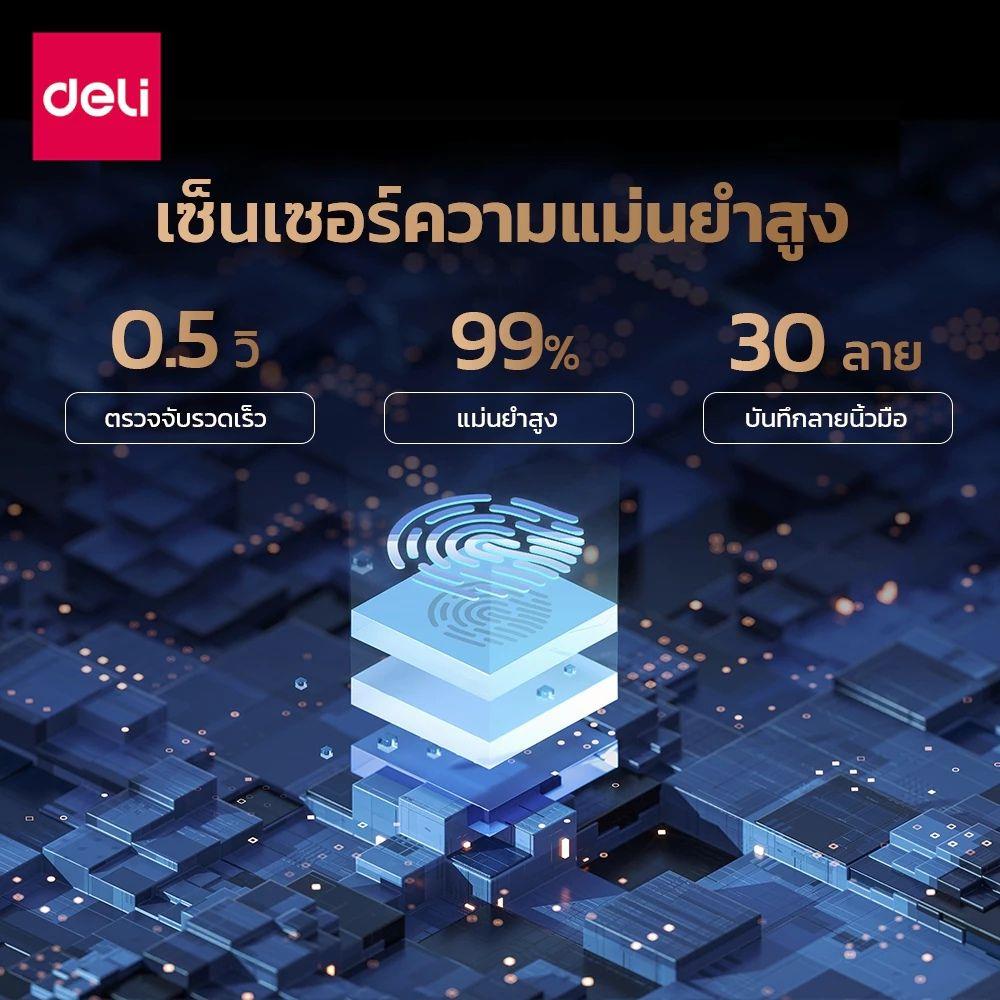 ตู้นิรภัย FINGERPRINT DELI VS4553-WH-01 สีขาว