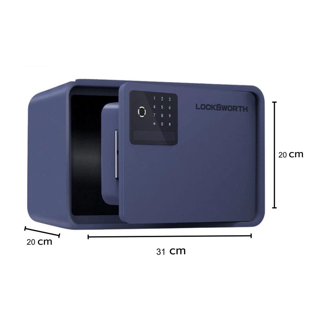 ตู้นิรภัย FINGERPRINT LOCKSWORTH VS4528-BL-01 สีน้ำเงิน