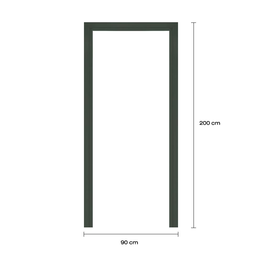 วงกบประตูโพลีสไตรีน LINEDEKOR 90x200 ซม. สีเขียวเข้มอมเทา