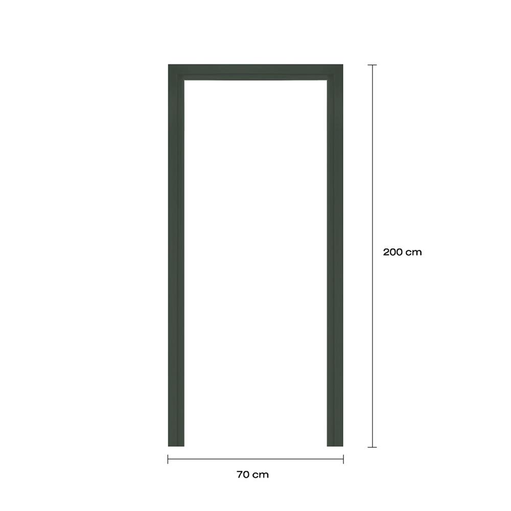 วงกบประตูโพลีสไตรีน LINEDEKOR 70x200 ซม. สีเขียวเข้มอมเทา