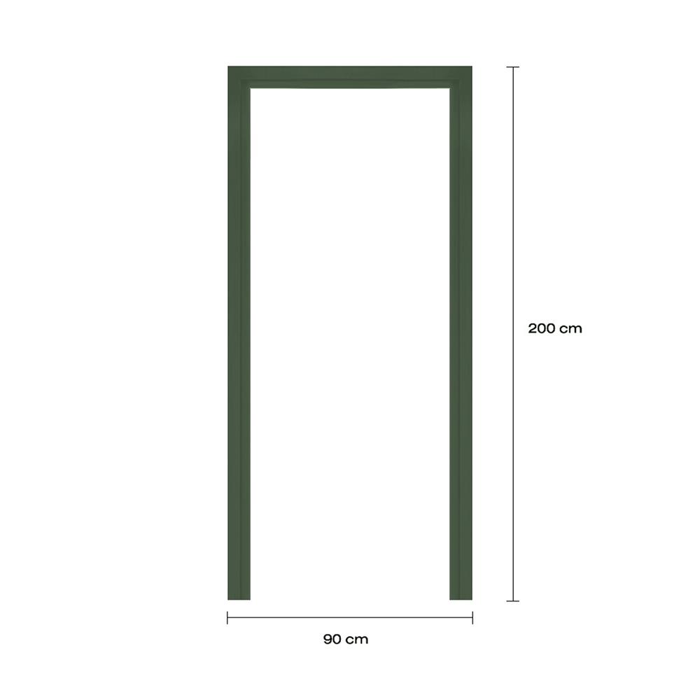วงกบประตูโพลีสไตรีน LINEDEKOR 90x200 ซม. สีเขียวเข้ม