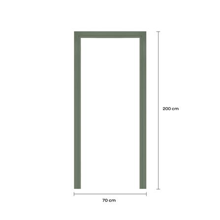 วงกบประตูโพลีสไตรีน LINEDEKOR 70x200 ซม. สีเขียวอ่อนอมเทา_3
