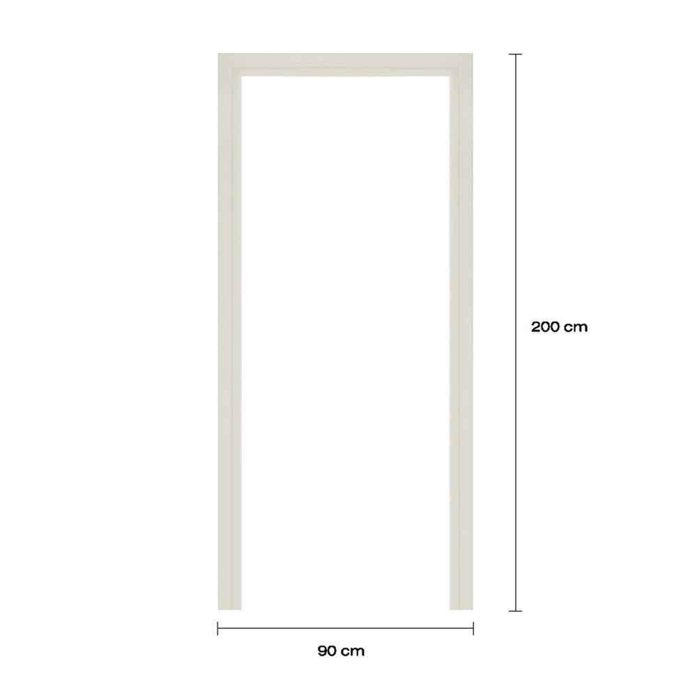 วงกบประตูโพลีสไตรีน LINEDEKOR 90x200 ซม. สีครีม
