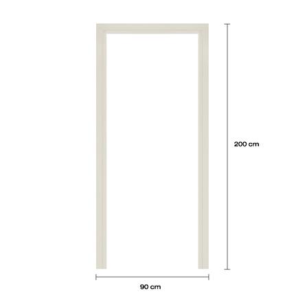 วงกบประตูโพลีสไตรีน LINEDEKOR 90x200 ซม. สีครีม_3