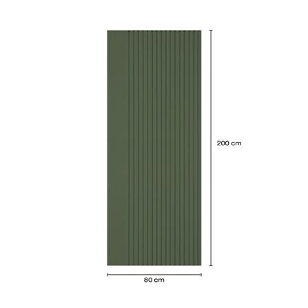 ประตูภายในโพลีสไตรีน ไม่เจาะลูกบิด LINEDEKOR VERTICAL 80x200 ซม. สีเขียวเข้ม_4