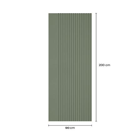 ประตูภายในโพลีสไตรีน ไม่เจาะลูกบิด LINEDEKOR VERTICAL 90x200 ซม. สีเขียวอ่อนอมเทา_4
