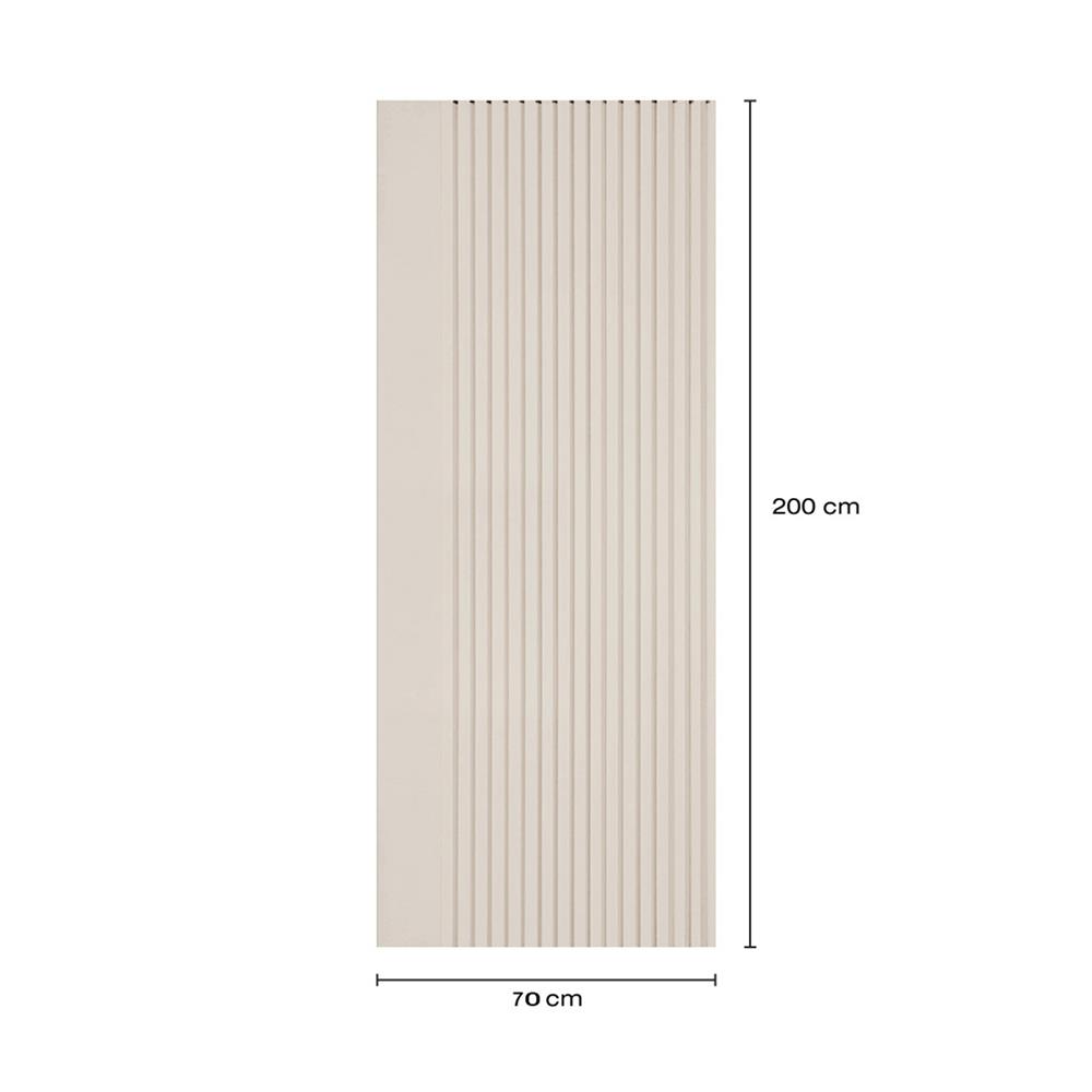 ประตูภายในโพลีสไตรีน ไม่เจาะลูกบิด LINEDEKOR VERTICAL 70x200 ซม. สีครีม
