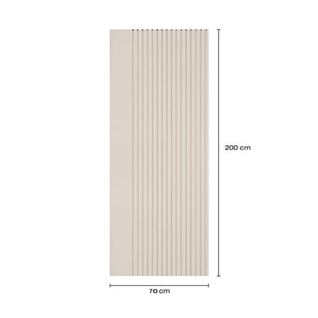 ประตูภายในโพลีสไตรีน ไม่เจาะลูกบิด LINEDEKOR VERTICAL 70x200 ซม. สีครีม_4