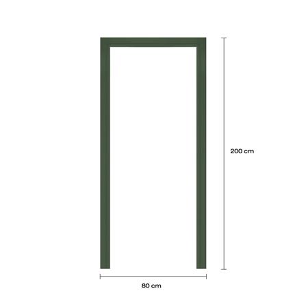 วงกบประตูโพลีสไตรีน LINEDEKOR 80x200 ซม. สีเขียวเข้ม_3