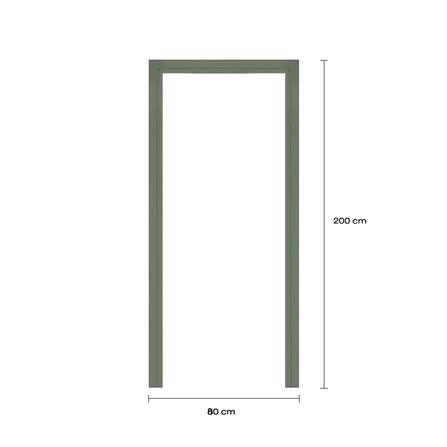 วงกบประตูโพลีสไตรีน LINEDEKOR 80x200 ซม. สีเขียวอ่อนอมเทา_3