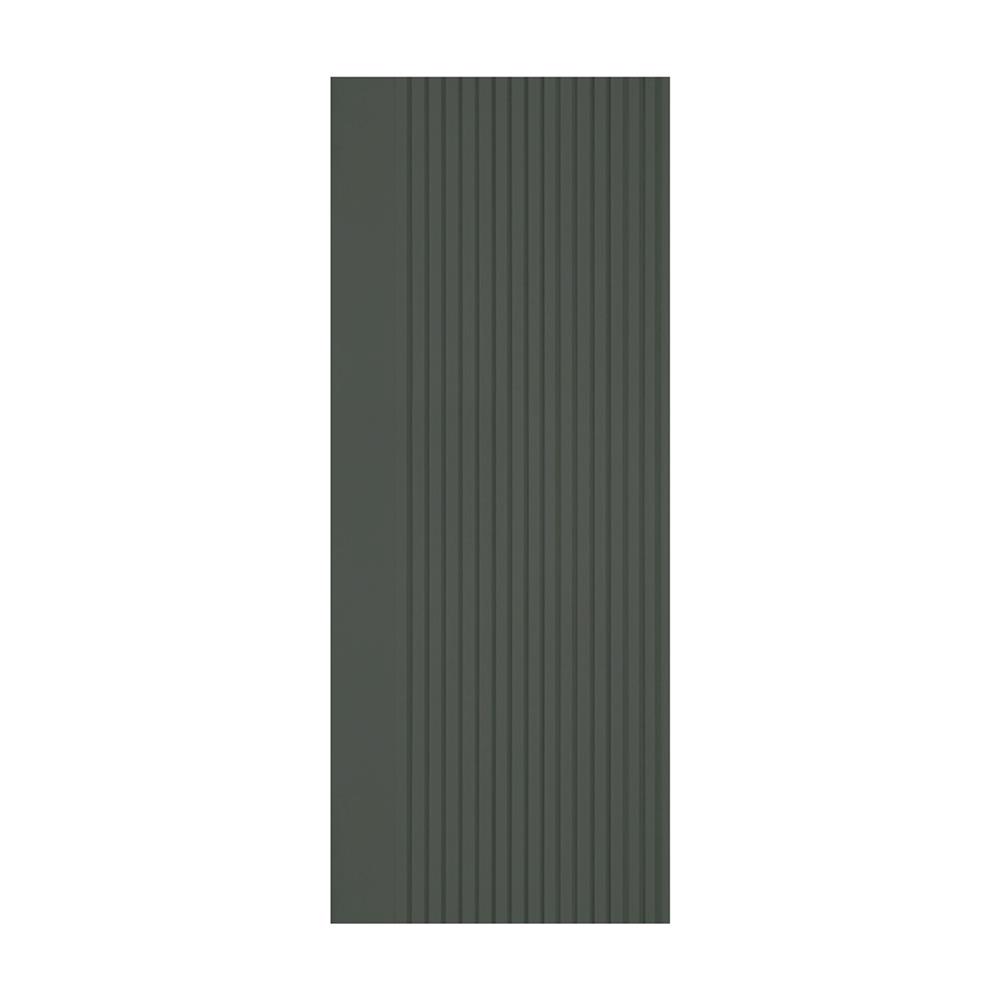ประตูภายในโพลีสไตรีน ไม่เจาะลูกบิด LINEDEKOR VERTICAL 90x200 ซม. สีเขียวเข้มอมเทา