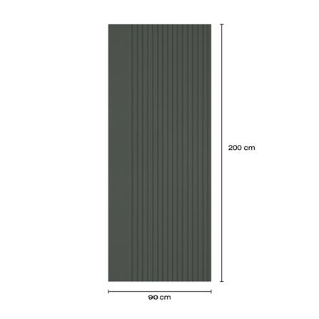 ประตูภายในโพลีสไตรีน ไม่เจาะลูกบิด LINEDEKOR VERTICAL 90x200 ซม. สีเขียวเข้มอมเทา_4