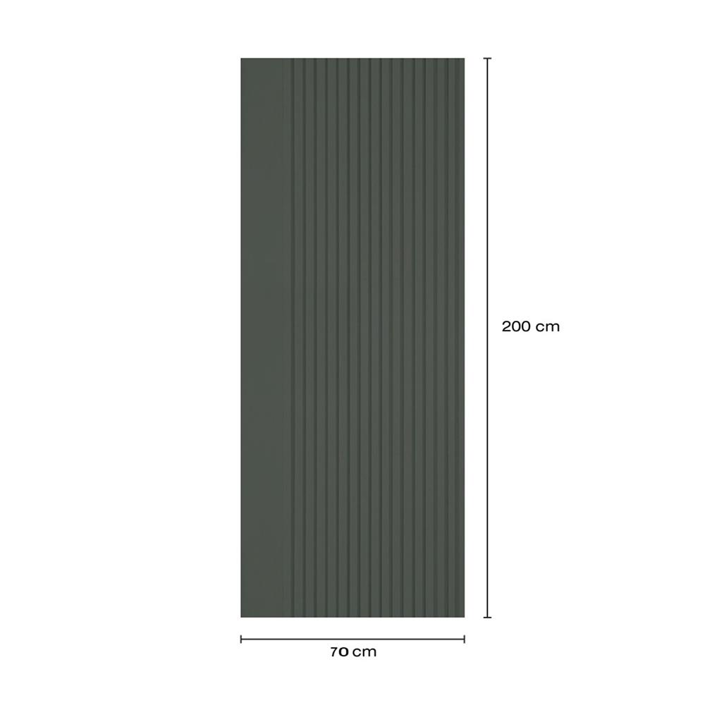 ประตูภายในโพลีสไตรีน ไม่เจาะลูกบิด LINEDEKOR VERTICAL 70x200 ซม. สีเขียวเข้มอมเทา
