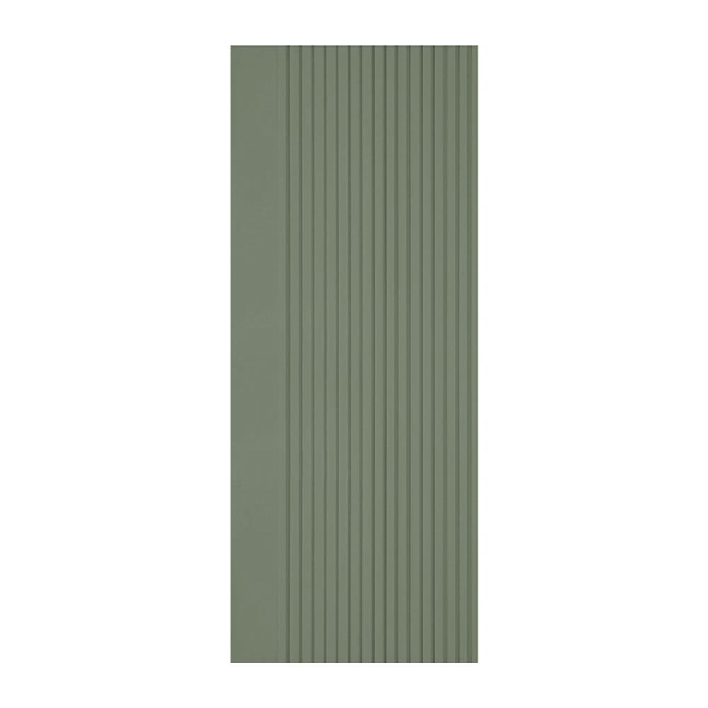 ประตูภายในโพลีสไตรีน ไม่เจาะลูกบิด LINEDEKOR VERTICAL 70x200 ซม. สีเขียวอ่อนอมเทา