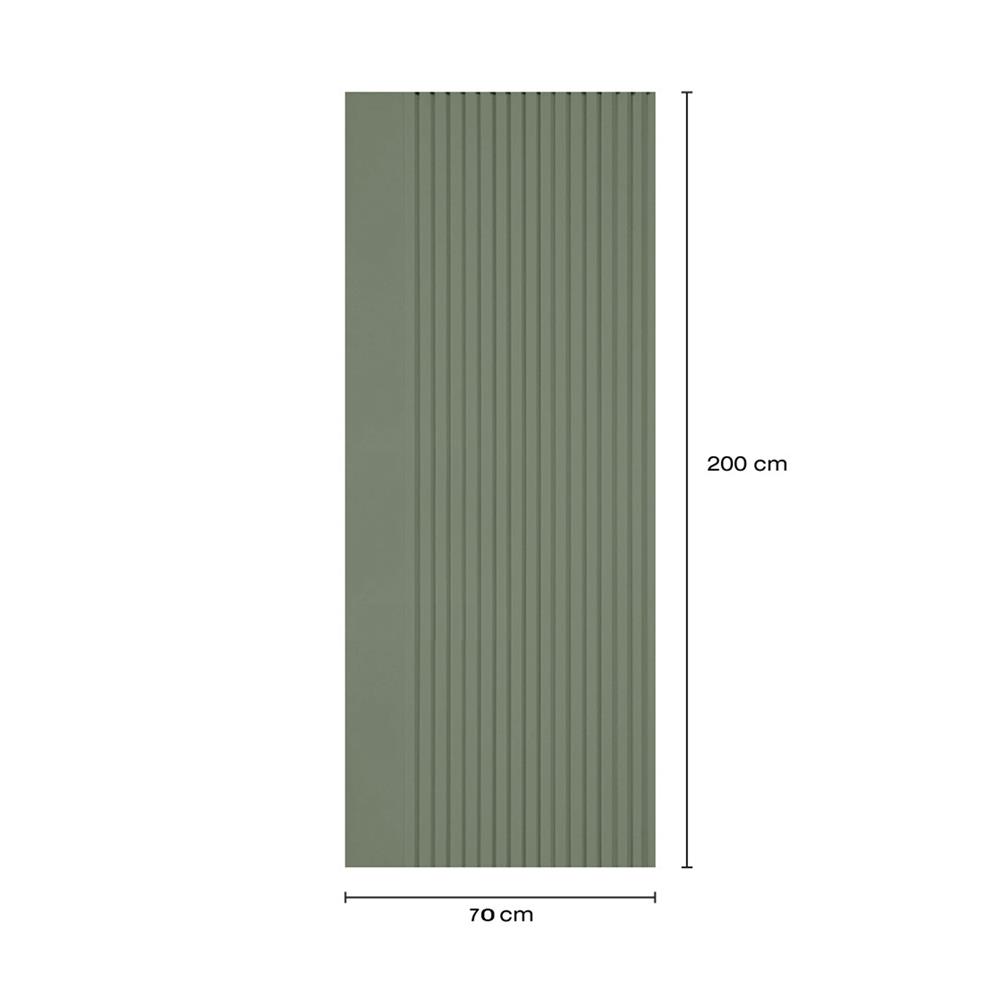 ประตูภายในโพลีสไตรีน ไม่เจาะลูกบิด LINEDEKOR VERTICAL 70x200 ซม. สีเขียวอ่อนอมเทา