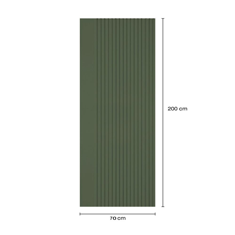ประตูภายในโพลีสไตรีน ไม่เจาะลูกบิด LINEDEKOR VERTICAL 70x200 ซม. สีเขียวเข้ม