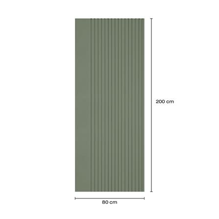 ประตูภายในโพลีสไตรีน ไม่เจาะลูกบิด LINEDEKOR VERTICAL 80x200 ซม. สีเขียวอ่อนอมเทา_4