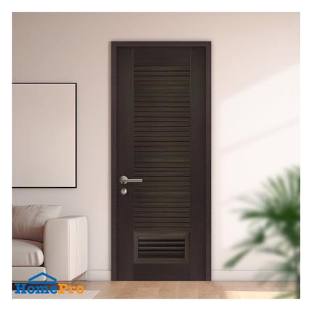 ประตูห้องน้ำโพลีสไตรีน ไม่เจาะลูกบิด LINDEKOR SIMPLE 80x200 ซม. สีโอ๊ค (เปิดด้านขวา เข้าด้านใน)_2