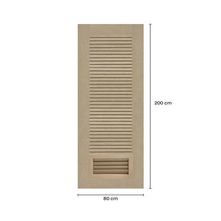 ประตูห้องน้ำโพลีสไตรีน ไม่เจาะลูกบิด LINDEKOR SIMPLE  80x200 ซม. สีบีชด้าน (เปิดด้านขวา เข้าด้านใน)_5