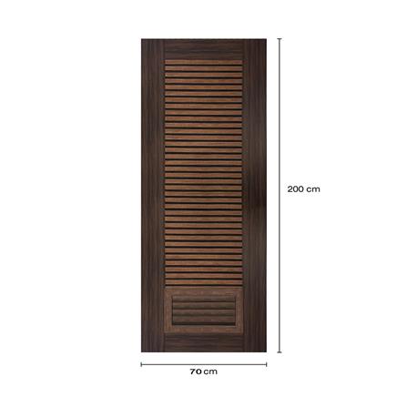 ประตูห้องน้ำโพลีสไตรีน ไม่เจาะลูกบิด LINDEKOR SIMPLE 70x200 ซม. สีโรสวู้ด (เปิดด้านขวา เข้าด้านใน)_5