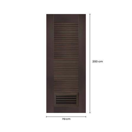 ประตูห้องน้ำโพลีสไตรีน ไม่เจาะลูกบิด LINDEKOR SIMPLE 70x200 ซม. สีโอ๊ค (เปิดด้านซ้าย เข้าด้านใน)_5