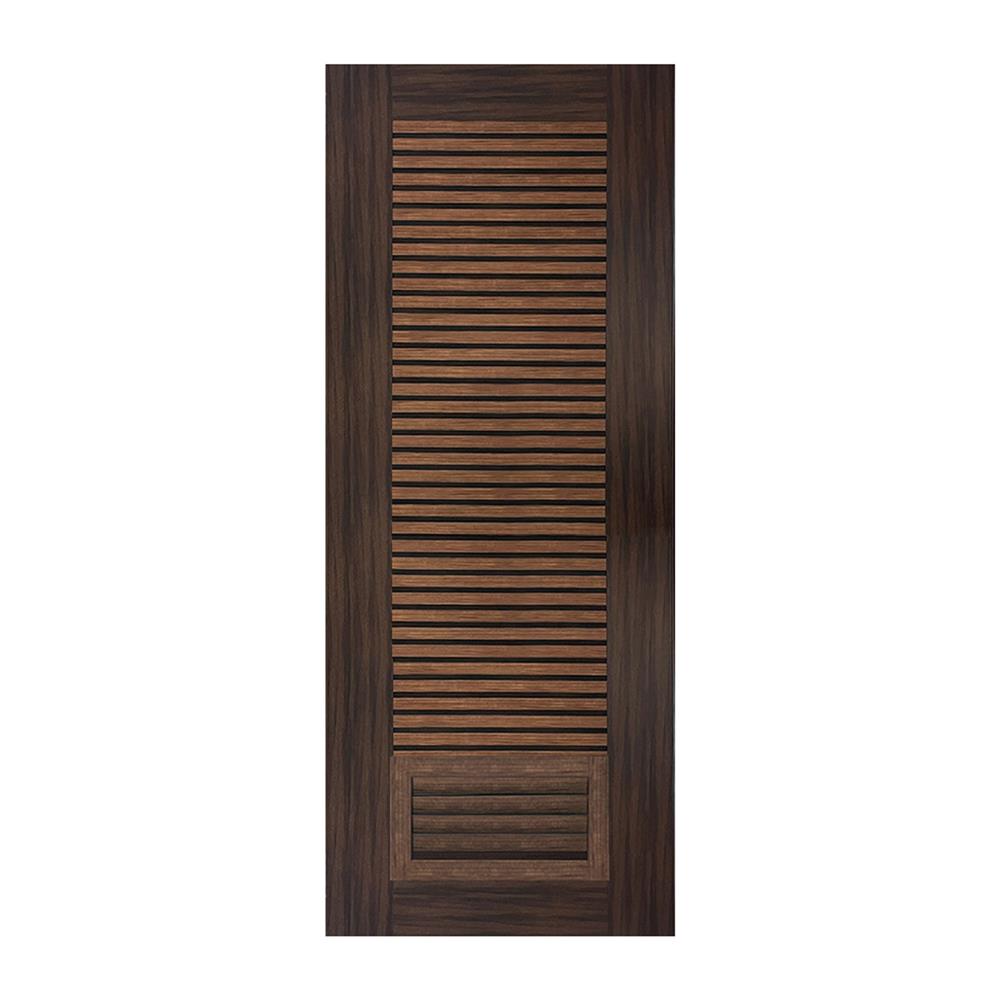 ประตูห้องน้ำโพลีสไตรีน ไม่เจาะลูกบิด LINDEKOR SIMPLE 90x200 ซม. สีโรสวู้ด (เปิดด้านซ้าย เข้าด้านใน)