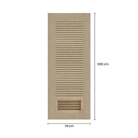 ประตูห้องน้ำโพลีสไตรีน ไม่เจาะลูกบิด LINDEKOR SIMPLE 70x200 ซม. สีบีชด้าน (เปิดด้านซ้าย เข้าด้านใน)_5