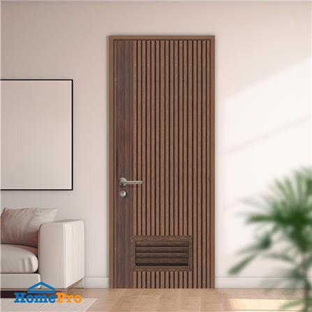 ประตูห้องน้ำโพลีสไตรีน ไม่เจาะลูกบิด LINDEKOR VERTICAL 90x200 ซม. สีโรสวู้ด (เปิดด้านขวา เข้าด้านใน)_3