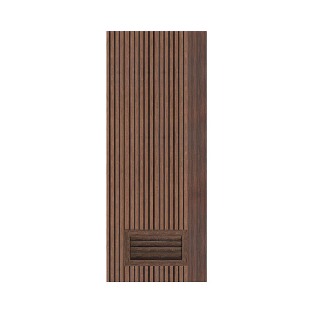 ประตูห้องน้ำโพลีสไตรีน ไม่เจาะลูกบิด LINDEKOR VERTICAL 80x200 ซม. สีโรสวู้ด (เปิดด้านซ้าย เข้าด้านใน)