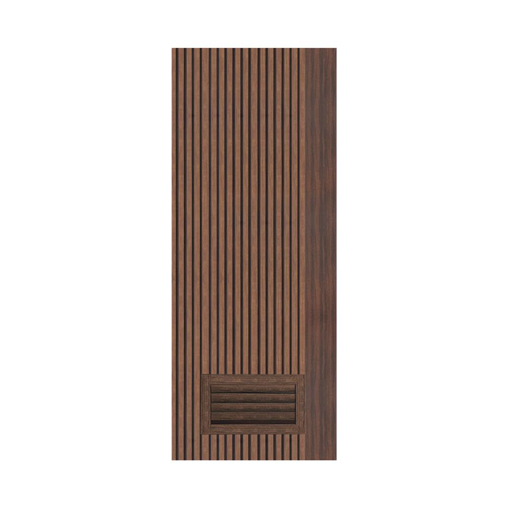 ประตูห้องน้ำโพลีสไตรีน ไม่เจาะลูกบิด LINDEKOR VERTICAL 70x200 ซม. สีโรสวู้ด (เปิดด้านซ้าย เข้าด้านใน)