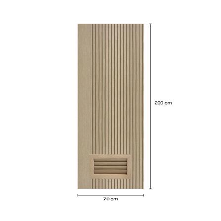 ประตูห้องน้ำโพลีสไตรีน ไม่เจาะลูกบิด LINDEKOR VERTICAL 70x200 ซม. สีบีชด้าน (เปิดด้านา เข้าด้านใน)_5