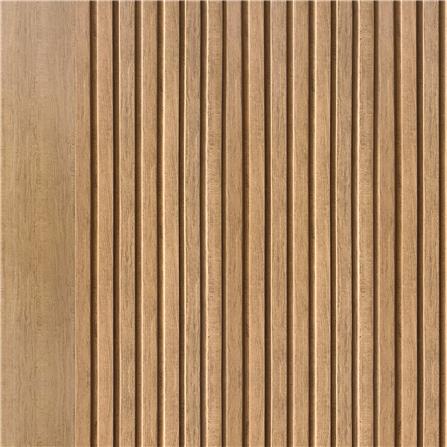 ประตูห้องน้ำโพลีสไตรีน ไม่เจาะลูกบิด LINDEKOR VERTICAL 90x200 ซม. สีสักด้าน (เปิดด้านซ้าย เข้าด้านใน)_1