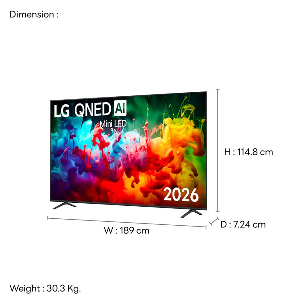 ทีวีคิวเอ็นอีดี 85 นิ้ว LG (4K, QNED, WEB OS) 85QNED70BSA