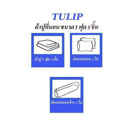 ชุดผ้าปูที่นอน 5 ฟุต (ชุด 5 ชิ้น) TULIP WINNIE THE POOH 60112-DLD049_6
