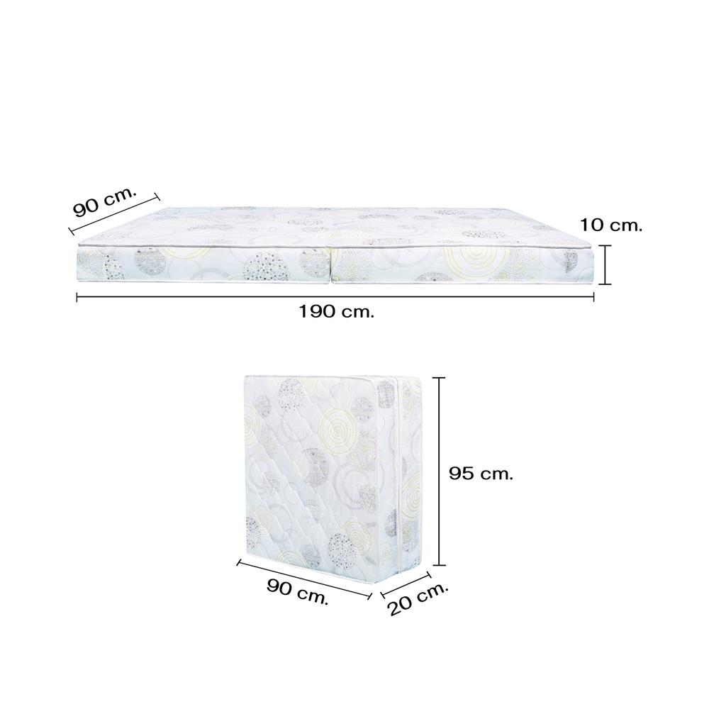 เตียงพับพร้อม TOPPER THAIBULL SSTPE245-90 สีดำ