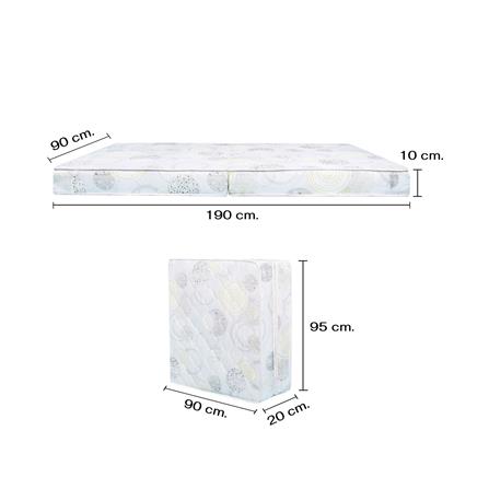 เตียงพับพร้อม TOPPER THAIBULL SSTPE245-90 สีดำ_10