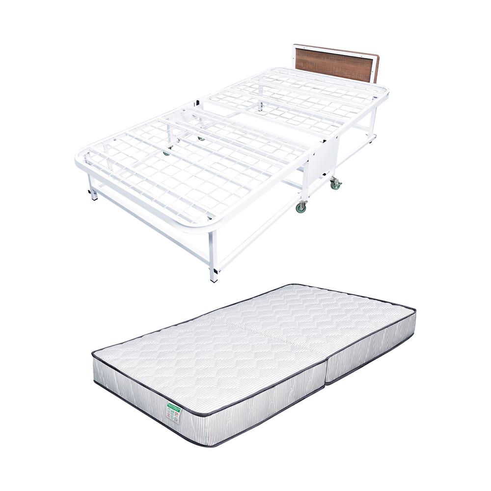 เตียงพับพร้อม TOPPER THAIBULL SSTSFPE245-90 (TNR) สีขาว