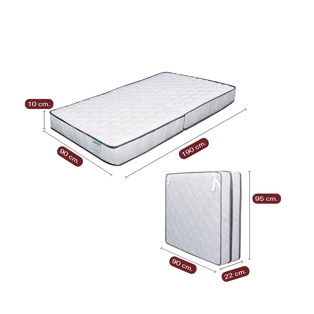 เตียงพับพร้อม TOPPER THAIBULL SSTSFPE245-90 (TNR) สีดำ