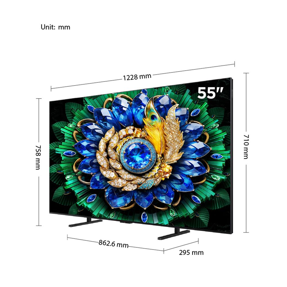 ทีวีคิวดี มินิแอลอีดี 55 นิ้ว TCL (4K, MINI LED, GOOGLE TV) 55A400M