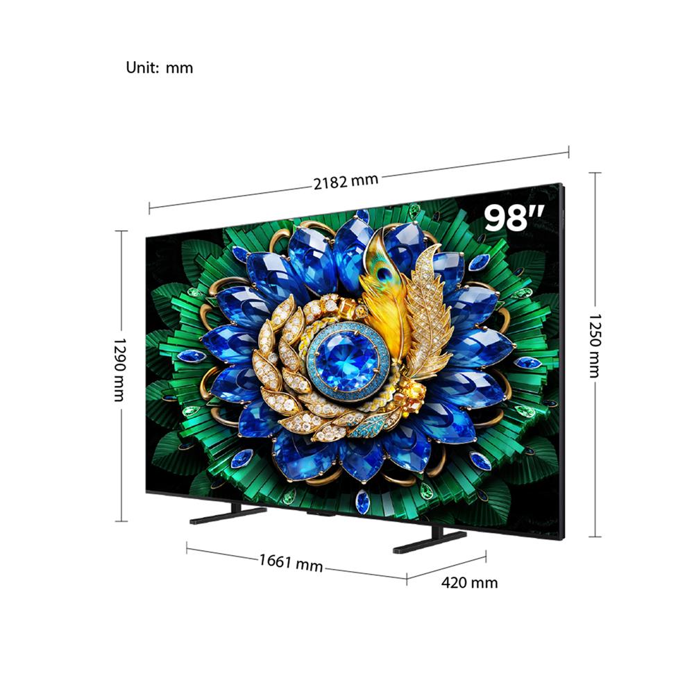 ทีวีคิวดี มินิแอลอีดี 98 นิ้ว TCL (4K, MINI LED, GOOGLE TV) 98A400M