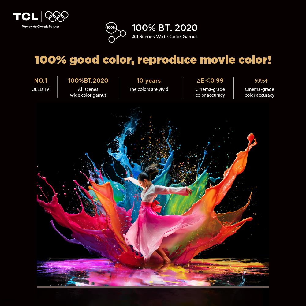 ทีวีเอสคิวดี มินิแอลอีดี 65 นิ้ว TCL (4K, MINI LED, GOOGLE TV) 65C8L