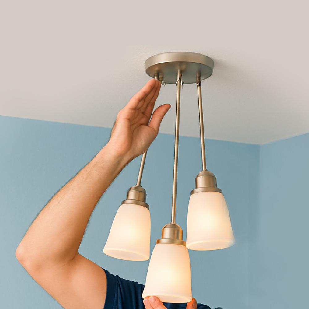 ติดตั้งโคมไฟช่อแบบ 1-3 หัว พร้อมเดินสายไฟ