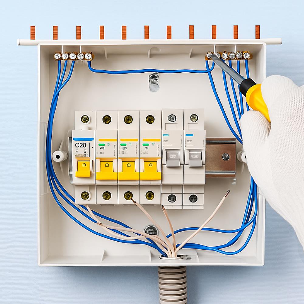 ติดตั้งเบรกเกอร์กันไฟดูด