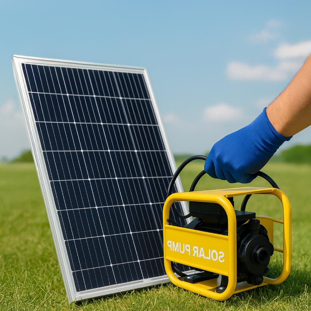 ติดตั้งปั๊มน้ำโซลาร์ 1 1/2-2 นิ้ว