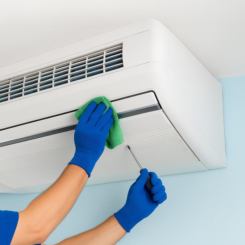 ล้างแอร์ติดผนังแบบตัดล้าง