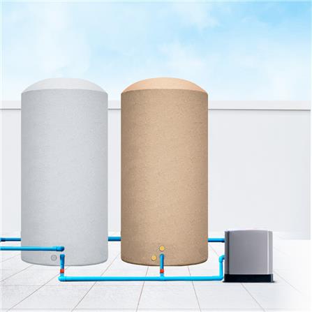 ติดตั้งแท็งก์น้ำตัวที่ 2