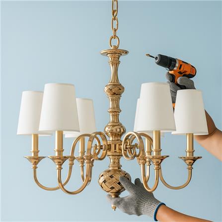 เปลี่ยนโคมไฟช่อแบบ 4-10 หัว SP_0