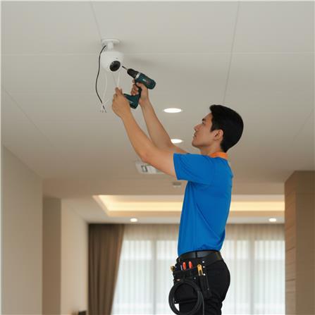 ติดตั้งชุดกล้องวงจรปิด 8 ตัว