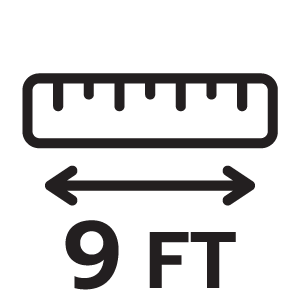 ขนาดสินค้า 9FT