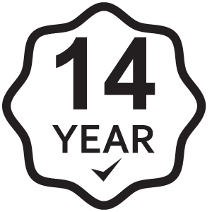 รับประกันสินค้า 14ปี